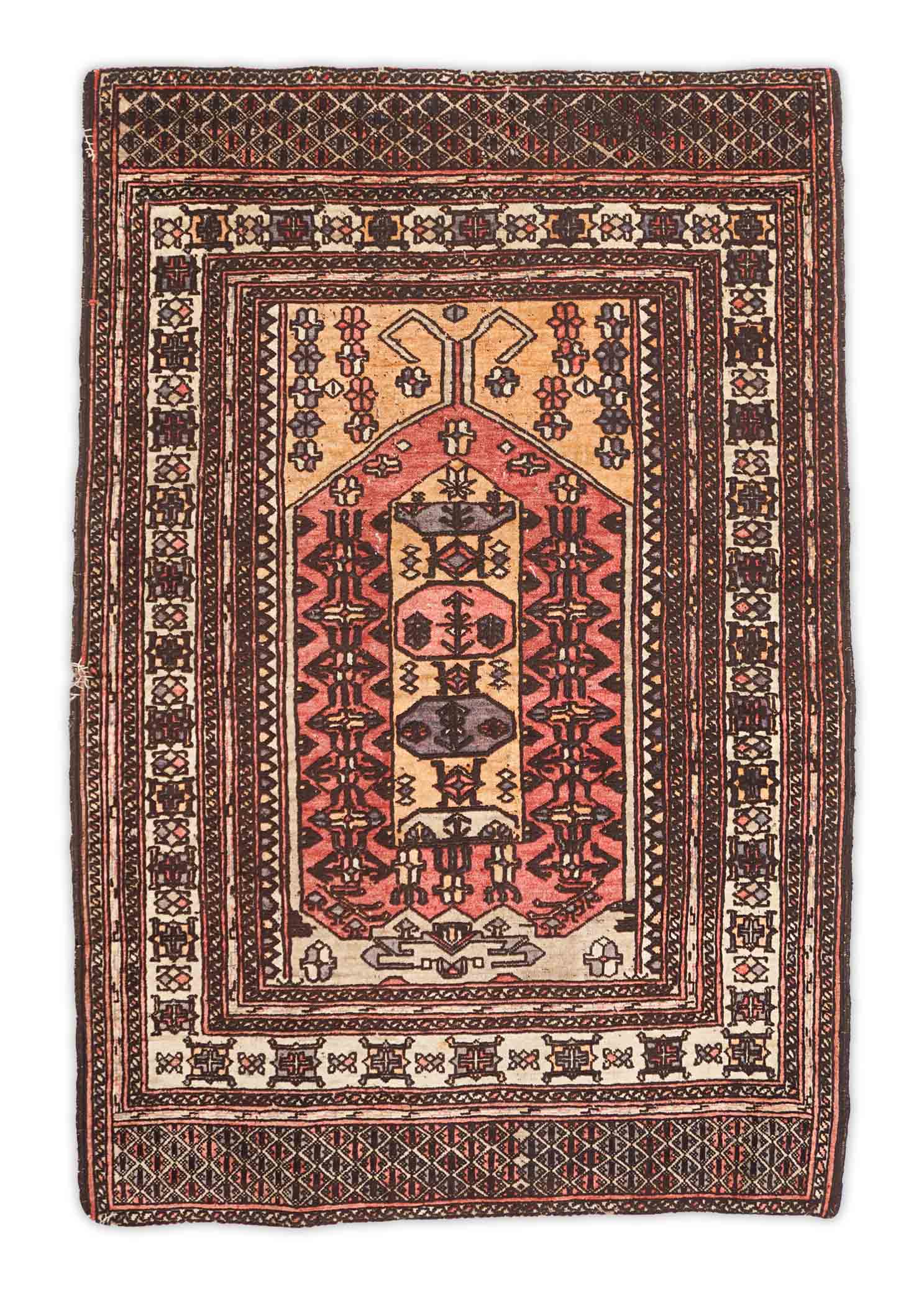 Afghan aus reiner Seide | 122 cm x 82 cm | Nr. 20733