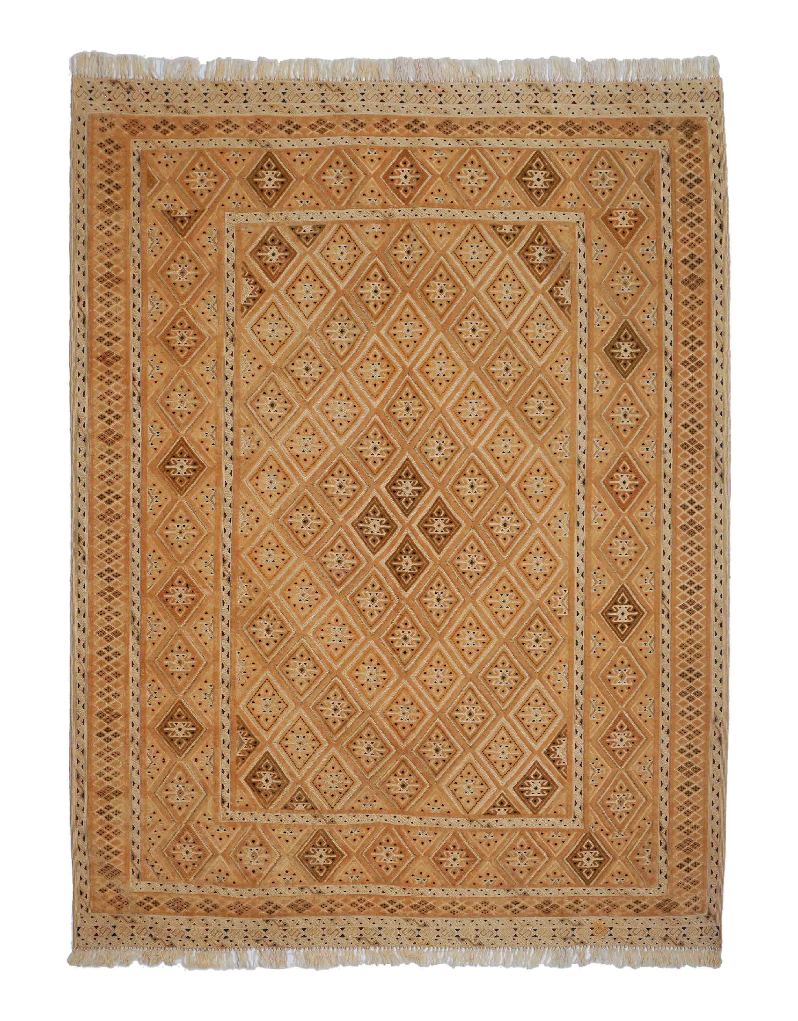 Eine Fotoaufnahme eines Nakhunak Teppichs.