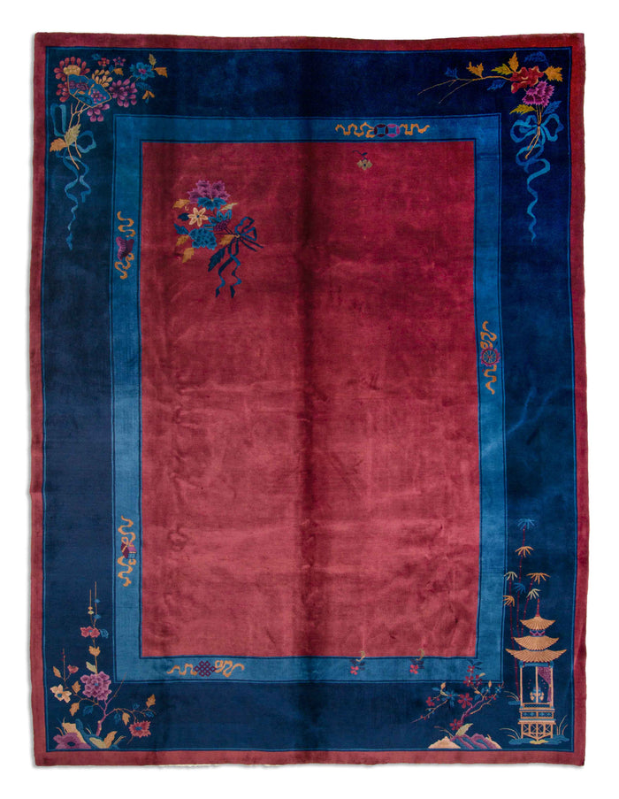 Antiker US Import China Teppich | 393 cm x 303 cm | Nr. 20538