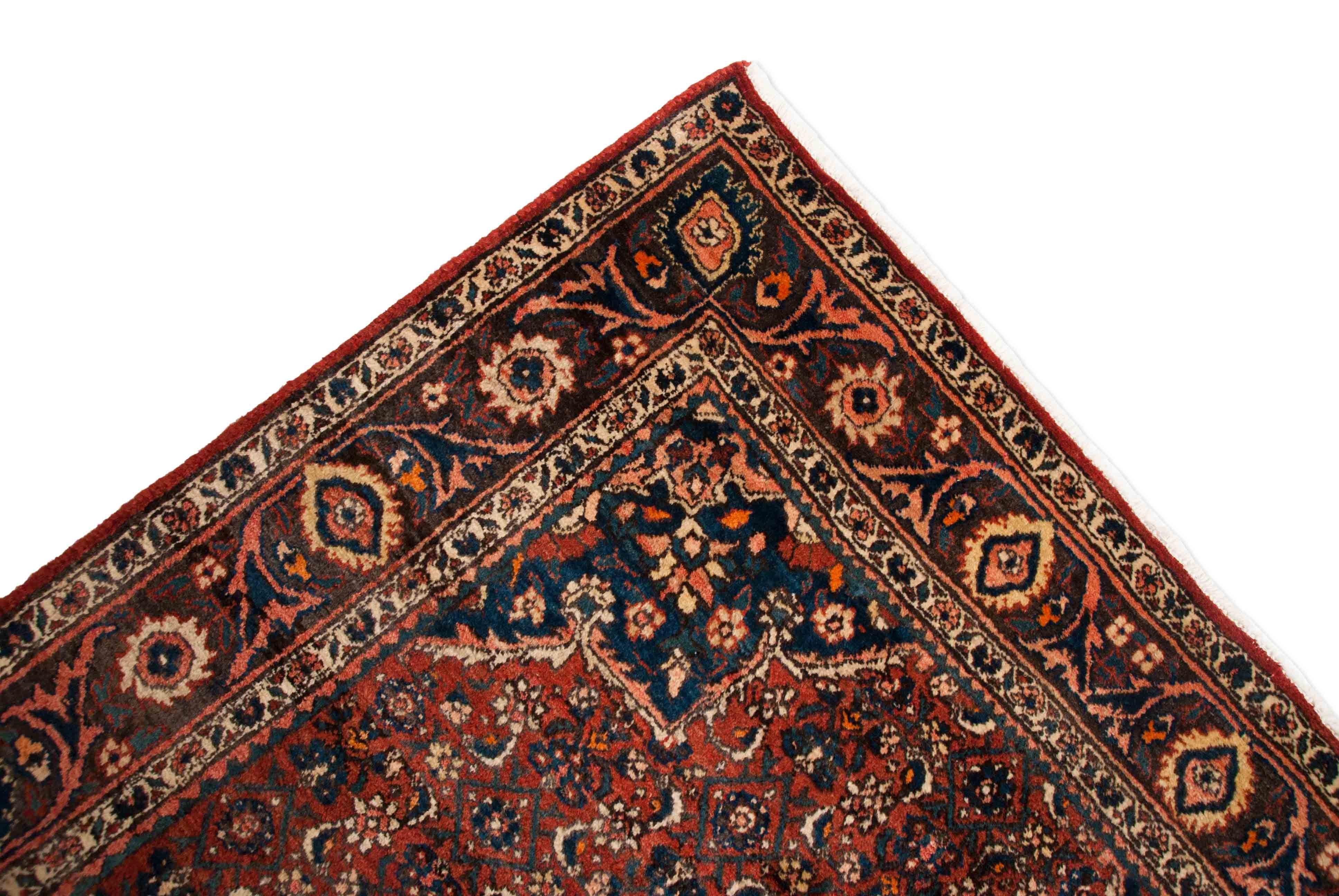 Eine Fotoaufnahme eines Sanjan Teppichs.