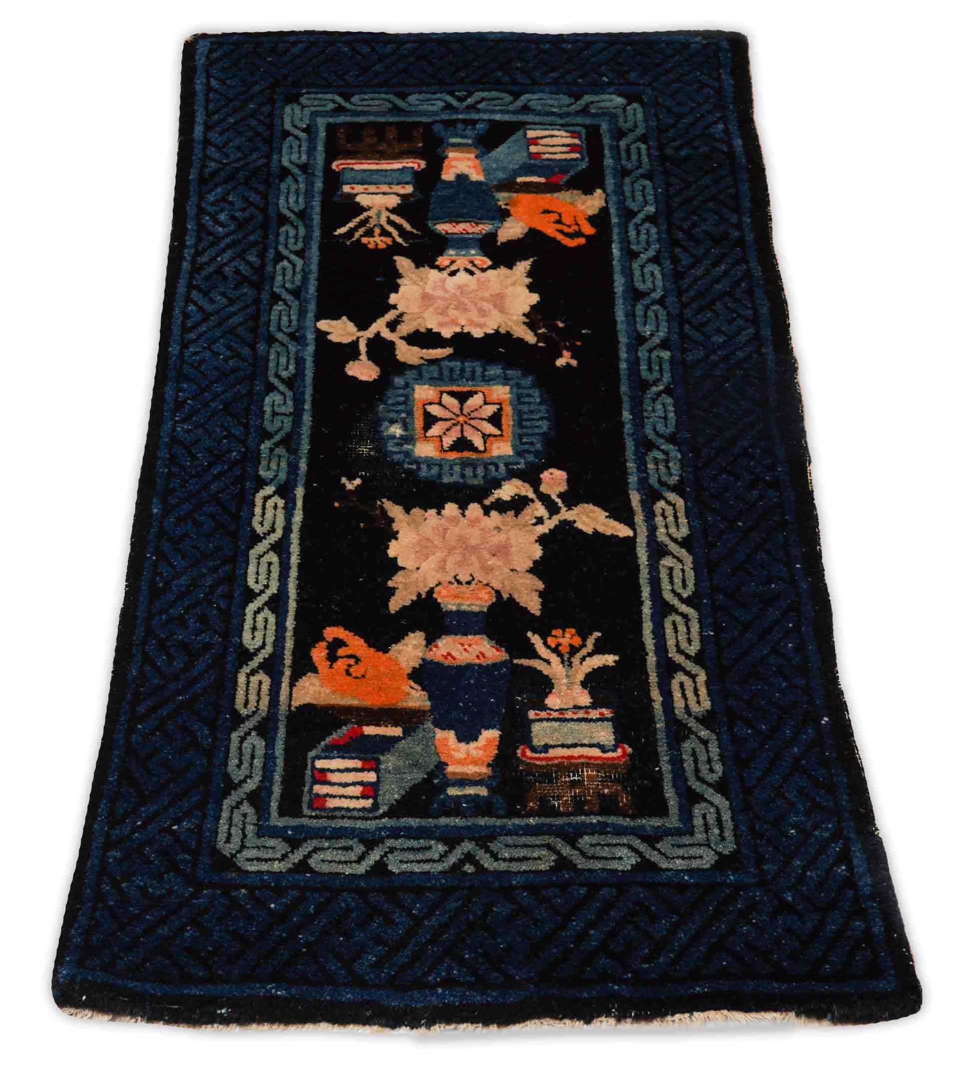 Antiker US Import China Teppich | 130 cm x 65 cm | Nr. Z-1220