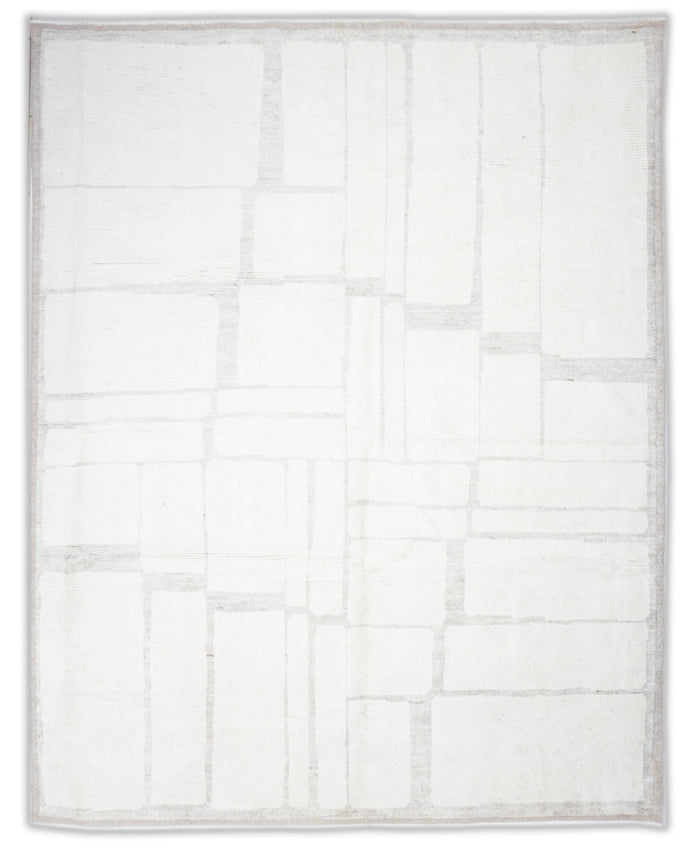 Struktur Beni Berber Teppich in cremeweiß und 295 cm x 254 cm groß
