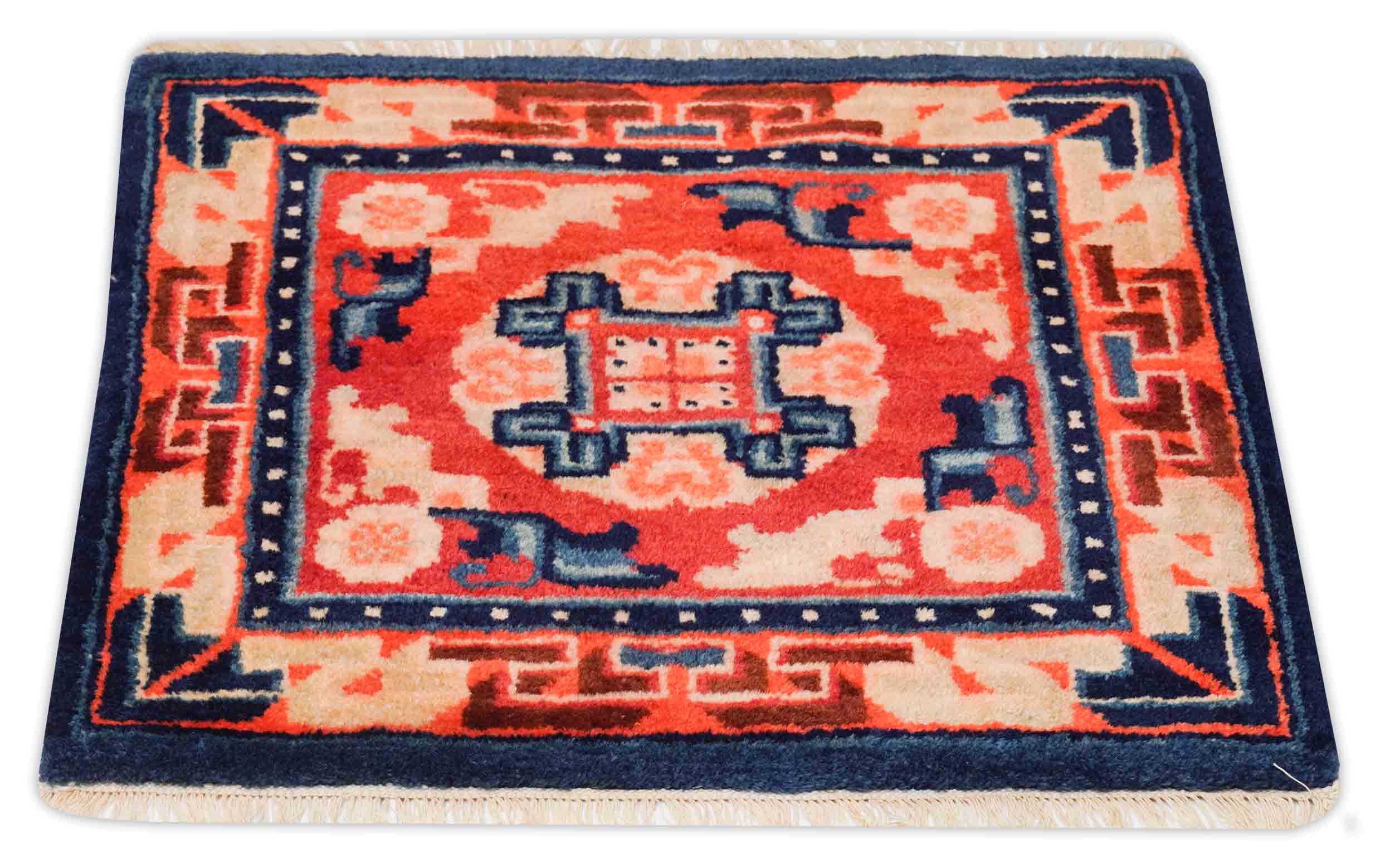 Alter China Teppich | 59 cm x 58 cm | Nr. Z-1427