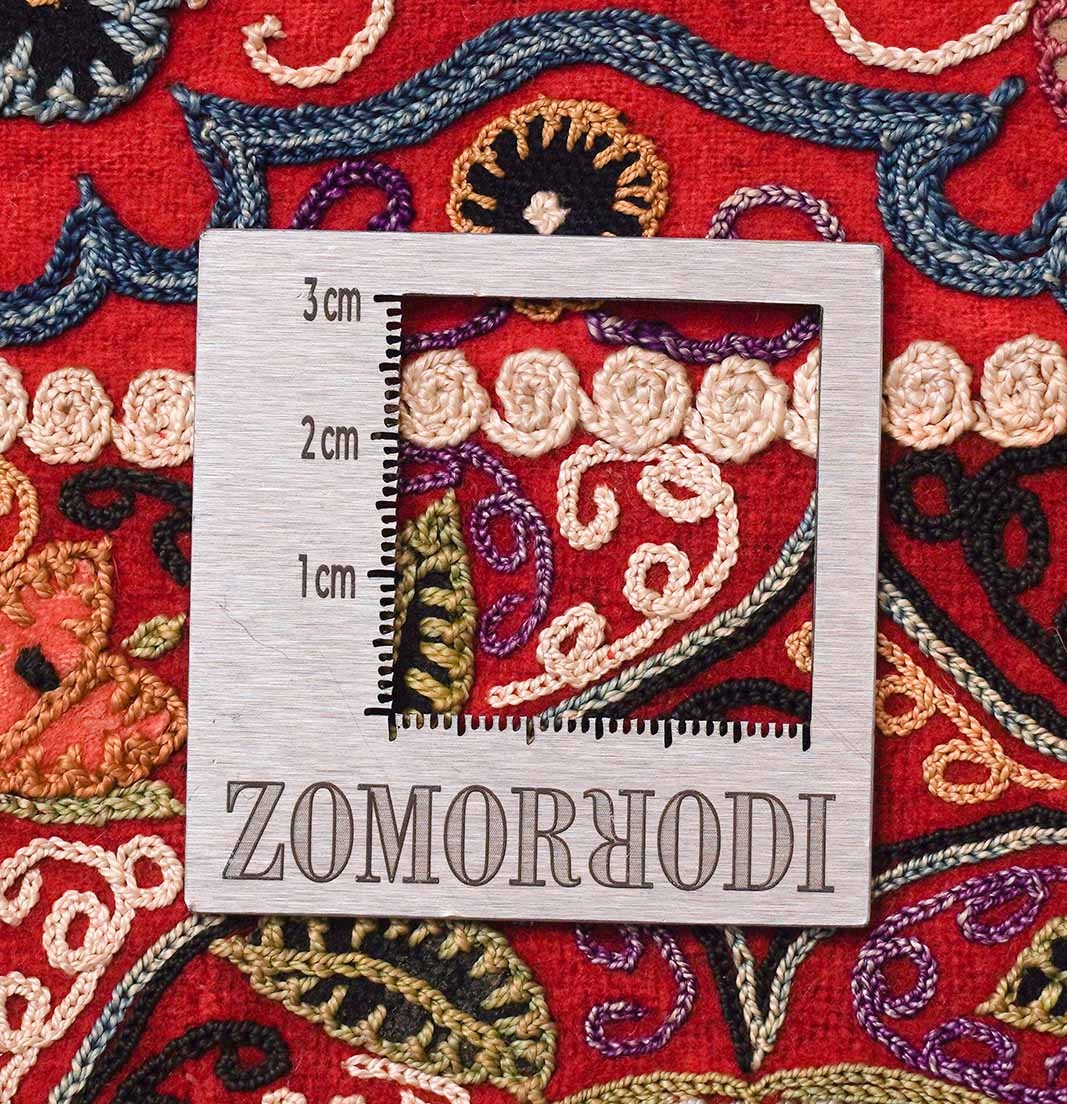 Antiker Suzani - Kaschmir Schal | 200 cm x 196 cm | Nr. Z-1973