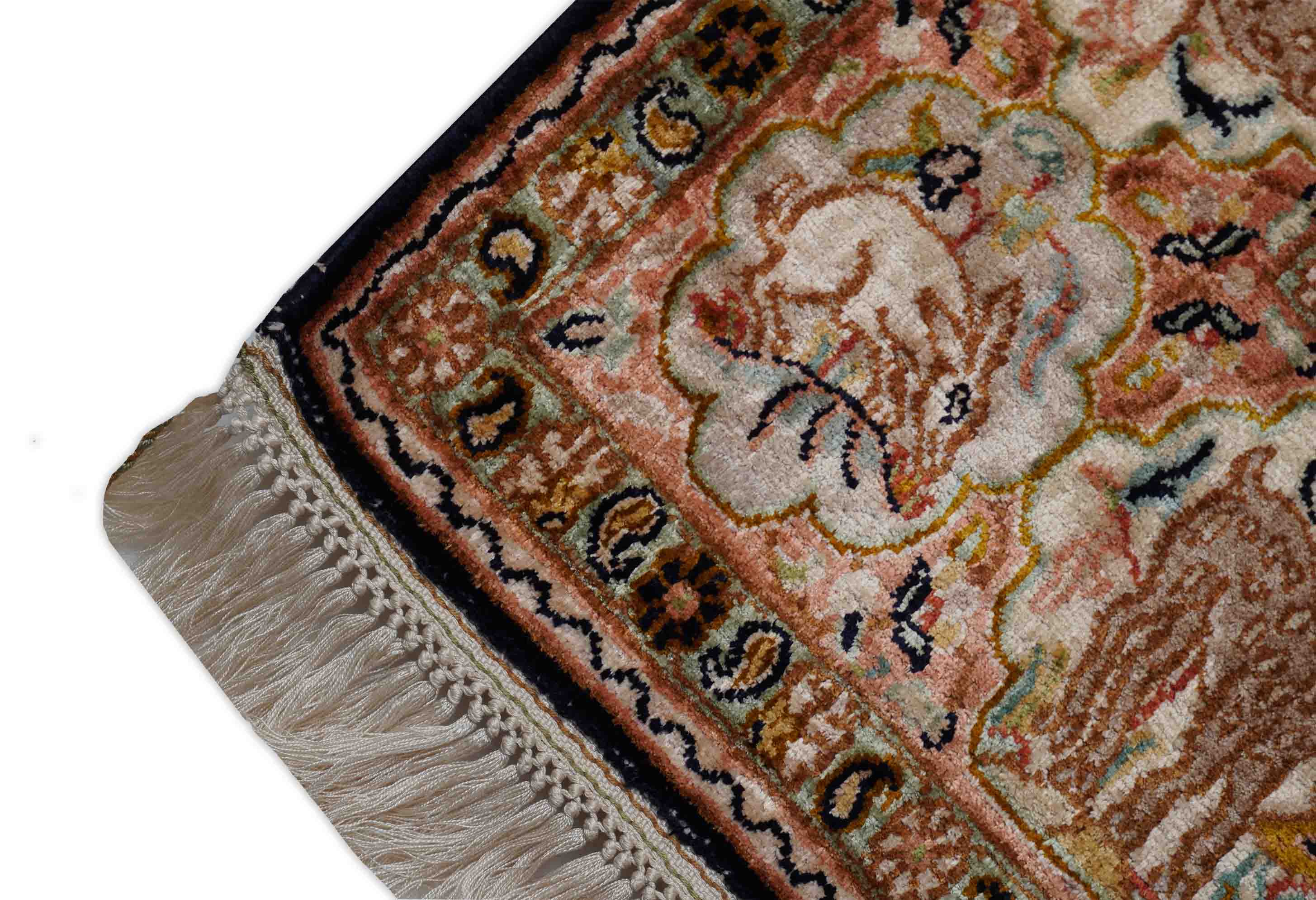 Kaschmir Teppich aus reiner Seide | 178 cm x 124 cm | Nr. Z-307