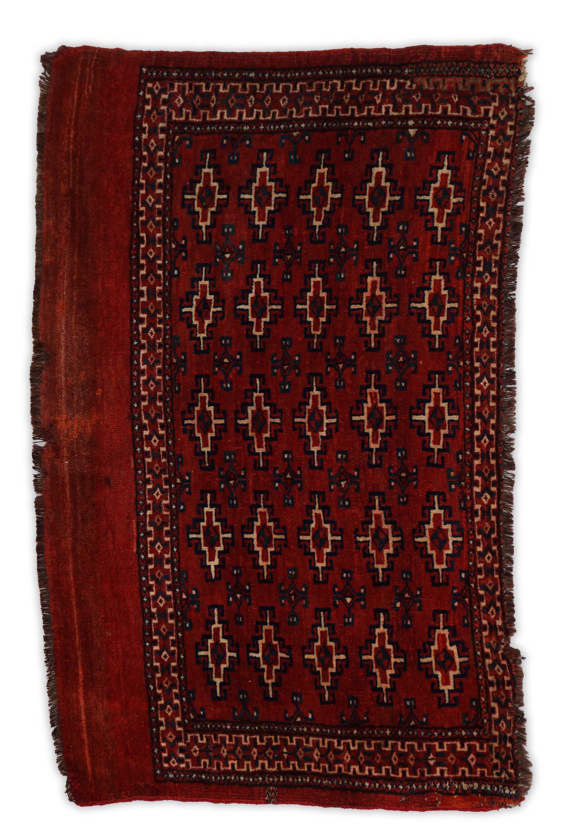 Antiker Turkmenischer Teppich | 114 cm x 72 cm | Nr. Z-954